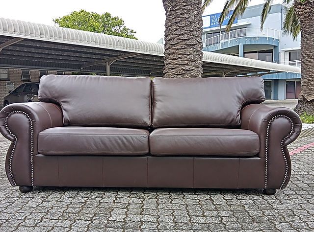 Kingsbury genuine leather couch