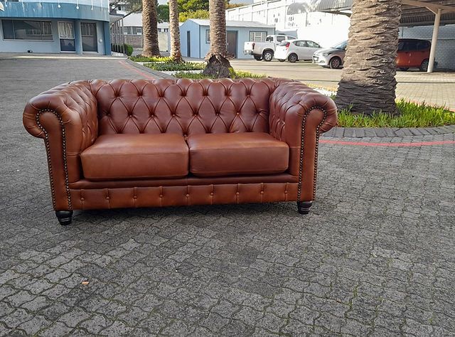 leather Chesterfield sofa