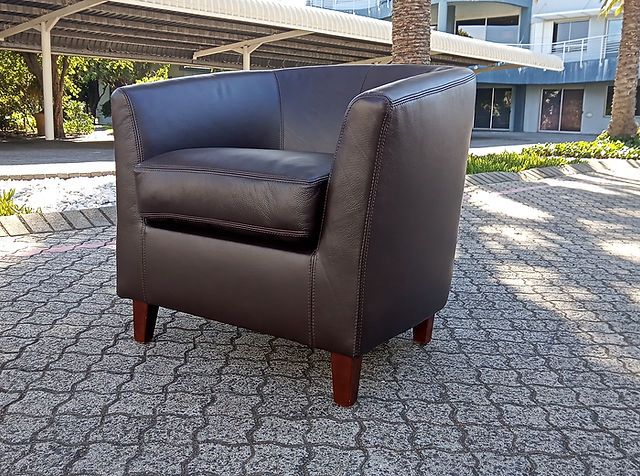 Full leather Tub Chair